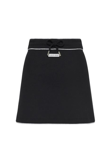 gonna cute 70's donna nera MARINE SERRE | WSK133ACJER0011BK99